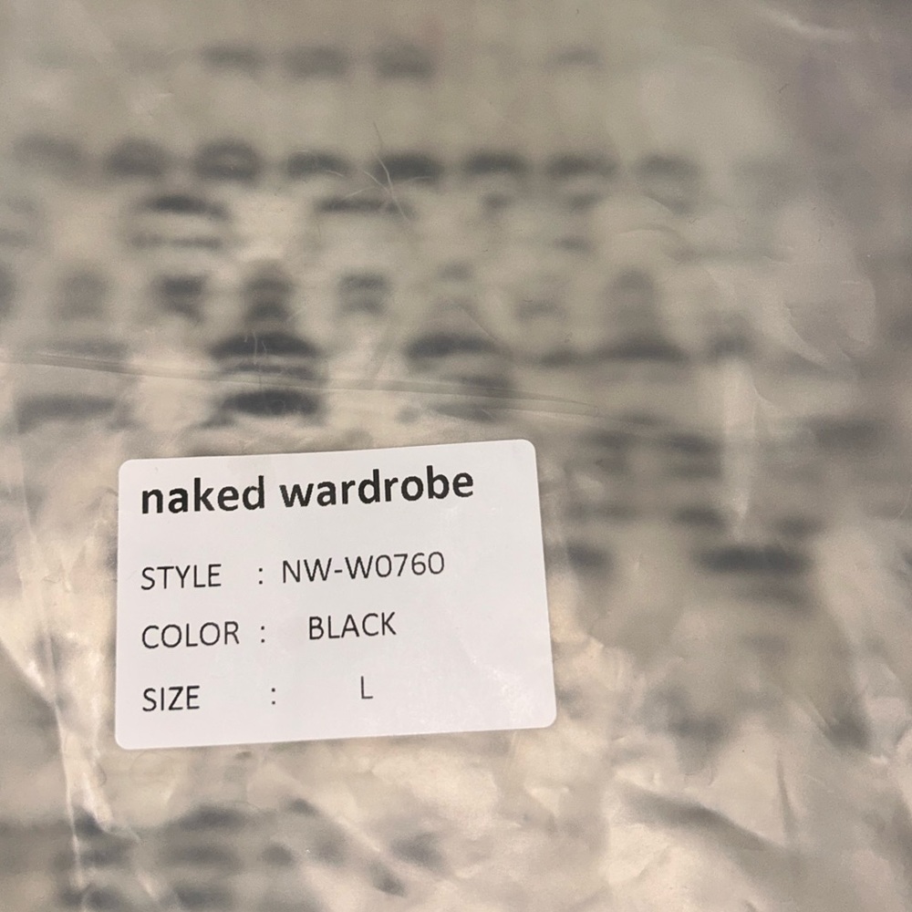 🆕 2/$75 NWT Naked Wardrobe | 2 Piece Underwire Halter Bikini | Black | Large - Picture 8 of 10
